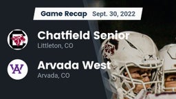 Recap: Chatfield Senior  vs. Arvada West  2022