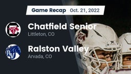 Recap: Chatfield Senior  vs. Ralston Valley  2022