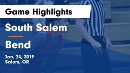 South Salem  vs Bend  Game Highlights - Jan. 24, 2019