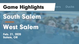 South Salem  vs West Salem  Game Highlights - Feb. 21, 2020
