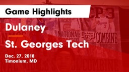 Dulaney  vs St. Georges Tech  Game Highlights - Dec. 27, 2018