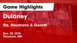 Dulaney  vs Sts. Neumann & Goretti  Game Highlights - Dec. 28, 2018