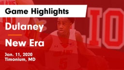 Dulaney  vs New Era Game Highlights - Jan. 11, 2020