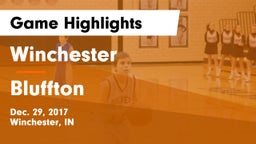Winchester  vs Bluffton  Game Highlights - Dec. 29, 2017