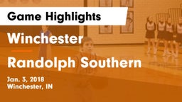 Winchester  vs Randolph Southern Game Highlights - Jan. 3, 2018