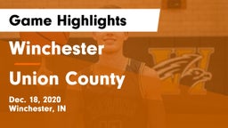 Winchester  vs Union County  Game Highlights - Dec. 18, 2020