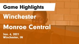 Winchester  vs Monroe Central  Game Highlights - Jan. 6, 2021