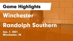 Winchester  vs Randolph Southern  Game Highlights - Jan. 7, 2021