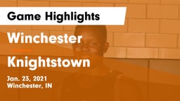 Winchester  vs Knightstown  Game Highlights - Jan. 23, 2021