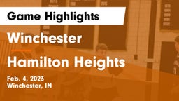 Winchester  vs Hamilton Heights  Game Highlights - Feb. 4, 2023