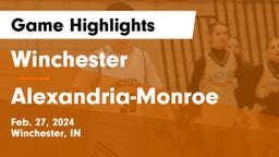 Winchester  vs Alexandria-Monroe  Game Highlights - Feb. 27, 2024
