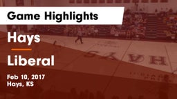 Hays  vs Liberal  Game Highlights - Feb 10, 2017