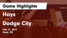 Hays  vs Dodge City  Game Highlights - Feb 21, 2017