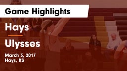 Hays  vs Ulysses Game Highlights - March 3, 2017