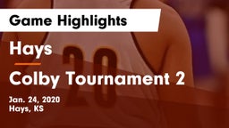 Hays  vs Colby Tournament 2 Game Highlights - Jan. 24, 2020
