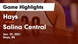 Hays  vs Salina Central  Game Highlights - Jan. 29, 2021