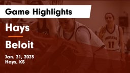 Hays  vs Beloit  Game Highlights - Jan. 21, 2023