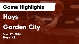 Hays  vs Garden City  Game Highlights - Jan. 12, 2024