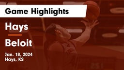 Hays  vs Beloit  Game Highlights - Jan. 18, 2024
