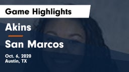 Akins  vs San Marcos  Game Highlights - Oct. 6, 2020