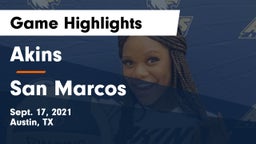 Akins  vs San Marcos  Game Highlights - Sept. 17, 2021