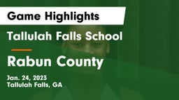 Tallulah Falls School vs Rabun County  Game Highlights - Jan. 24, 2023