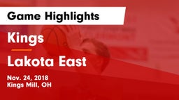 Kings  vs Lakota East  Game Highlights - Nov. 24, 2018