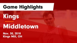Kings  vs Middletown  Game Highlights - Nov. 30, 2018