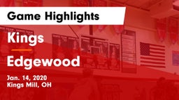 Kings  vs Edgewood  Game Highlights - Jan. 14, 2020