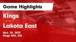 Kings  vs Lakota East  Game Highlights - Nov. 25, 2023