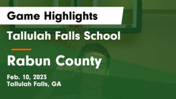 Tallulah Falls School vs Rabun County  Game Highlights - Feb. 10, 2023