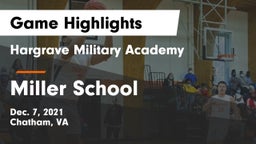 Hargrave Military Academy  vs Miller School Game Highlights - Dec. 7, 2021