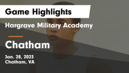Hargrave Military Academy  vs Chatham  Game Highlights - Jan. 28, 2023