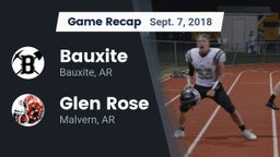 Recap: Bauxite  vs. Glen Rose  2018