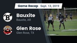 Recap: Bauxite  vs. Glen Rose  2019