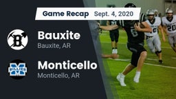 Recap: Bauxite  vs. Monticello  2020