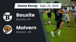 Recap: Bauxite  vs. Malvern  2020