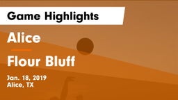 Alice  vs Flour Bluff  Game Highlights - Jan. 18, 2019