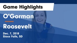 O'Gorman  vs Roosevelt  Game Highlights - Dec. 7, 2018