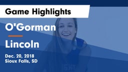 O'Gorman  vs Lincoln  Game Highlights - Dec. 20, 2018