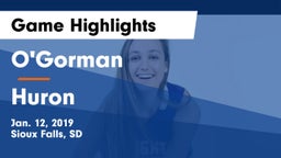 O'Gorman  vs Huron  Game Highlights - Jan. 12, 2019