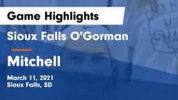 Sioux Falls O'Gorman  vs Mitchell  Game Highlights - March 11, 2021