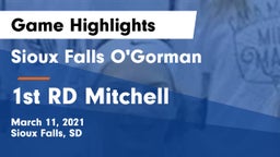 Sioux Falls O'Gorman  vs 1st RD Mitchell Game Highlights - March 11, 2021