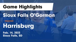 Sioux Falls O'Gorman  vs Harrisburg  Game Highlights - Feb. 14, 2023