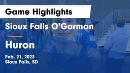 Sioux Falls O'Gorman  vs Huron  Game Highlights - Feb. 21, 2023
