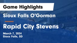Sioux Falls O'Gorman  vs Rapid City Stevens  Game Highlights - March 7, 2024