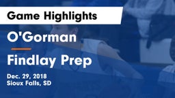 O'Gorman  vs Findlay Prep Game Highlights - Dec. 29, 2018