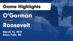O'Gorman  vs Roosevelt  Game Highlights - March 14, 2019