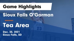 Sioux Falls O'Gorman  vs Tea Area  Game Highlights - Dec. 30, 2021