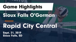 Sioux Falls O'Gorman  vs Rapid City Central Game Highlights - Sept. 21, 2019